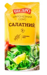 Майонезний соус Щедро Салатний 30% д/п 300г