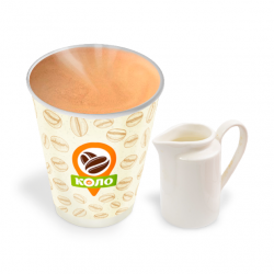 Американо з молоком  190 мл