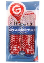 Ковбаса Брауншвейг с/к в/г нар Глоб 80г