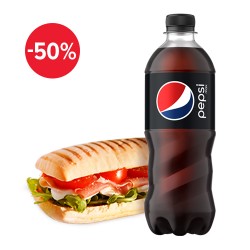 Сэндвич + Pepsi Black 0,5л скидка на напиток