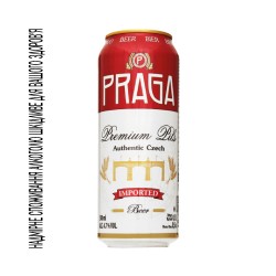 Praga Пиво Premium Pils світле ж/б 4.7% 0.5л
