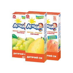 Сок Агуша ябл-груша, ябл-виноград, ябл-персик