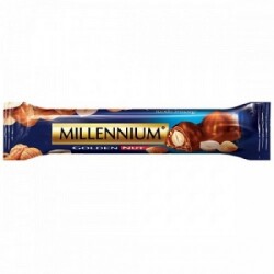 Шоколад Millennium мол GoldenNut ціл гор стік 40г