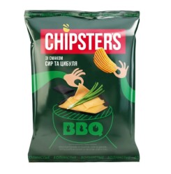 CHIPSTER`S Чіпси картопляні хвиля Сир цибуля 120г