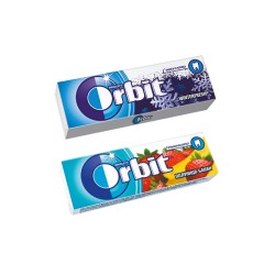 Жвачка Orbit Клубника-Банан 14г, Winterfresh 13.6г