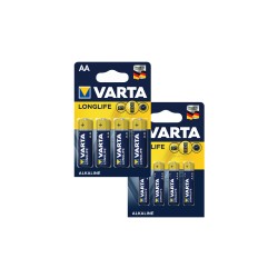 Varta Батарейка Longlife 4шт 4 AAA, 4 АА