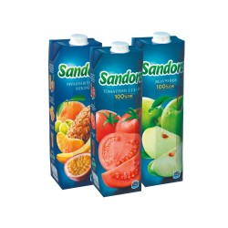 Sandora Сік 0.95л Томатний, Яблучний, Мультивітамін