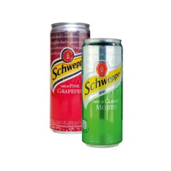 Напій Швепс Schweppes з/б 0,33л Classic Mojito, Pina Colada, PinkGrapefruit, Bitter Granat