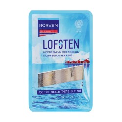 Norven Оселедець філе в олії т.форм. 240г