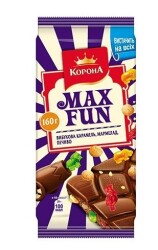MaxFun Шоколад мол марм/печив/карам 150/160г