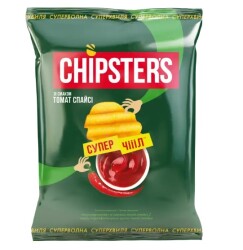 CHIPSTER`S Чіпси картопляні хвил томат спайсі 110г