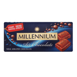 Шоколад Millennium молочний пористий 85/90г