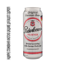 Paderborner Пиво Pilsner світле ж/б 4.8% 0.5л