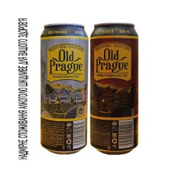 Old Prague Пиво Bohemian Lager ж/б 0.5л Premium, Dark