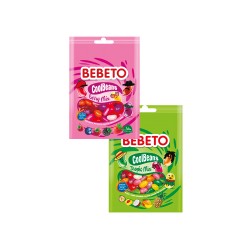 Bebeto Конфеты жуевательные Mix 60г CoolBeans Tropic Mix, CoolBeans Berry Mix