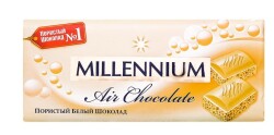 Шоколад Millennium білий пористий 85/90г
