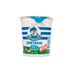 Сметана 15% ст Простоквашино 340г