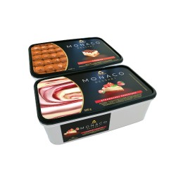 Monaсo Морозиво Dessert 500г полунич. чізкейк, тірамісу