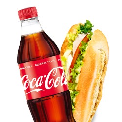 Сендвіч + Coca-Cola 0,5л -50% на напій