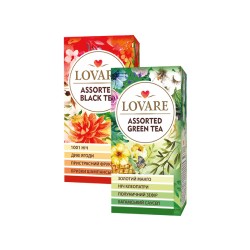 Чай Lovare асорті 24*2г зелений, чорний