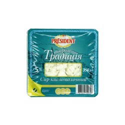 Сир 5% Творожна традиція President кв ста 350г