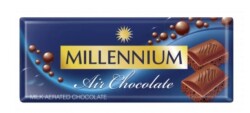 Шоколад Millennium молочний пористий 85/90г