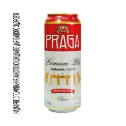 Praga Пиво Premium Pils світле ж/б 4.7% 0.5л