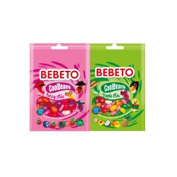 Bebeto Цукерки жувальні CoolBeans Mix 60г Berry Mix, Tropic Mix