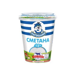 Сметана 15% Простоквашино