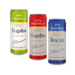 Fratelli Нап игр полусл 0.33л бел вин Фраголино, красн вин Фраголино, Москато 6.9%