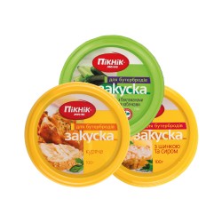 Закуска Пікнік курка, сир-шинка, гриби
