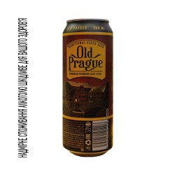 Old Prague Пиво Bohemian Dark Lager ж/б 0.5л