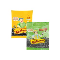 Семечки Сан Саныч 120г нечищенные солёные, нечищенные