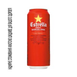 Estrella Пиво Damm Barcelona светлое ж/б 4.6% 0.5л