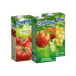 Сік Садочок персик, томат, виноград