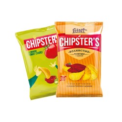 CHIPSTER'S Чипсы картофельные волн Телятина/аджика 120г, томат спайси 130г