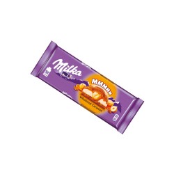 Milka Шоколад молочний карамель/цілий горіх 300г