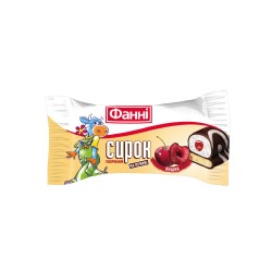 Сирок гл.печиво дж.вишня 15% Фаннi 50г