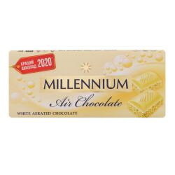 Шоколад Millennium білий пористий 85/90г