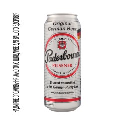 Paderborner Пиво Pilsner світле ж/б 4.8% 0.5л