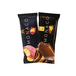 Три Ведмеді Мороженое Monaco 80г Манго-земляника-руби, Трюф-апель