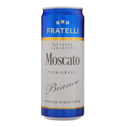 Fratelli Напій ігр с/а н/сол Москато 6.9% 0.33л